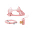 Coral Crush Dog Harness Walk Set